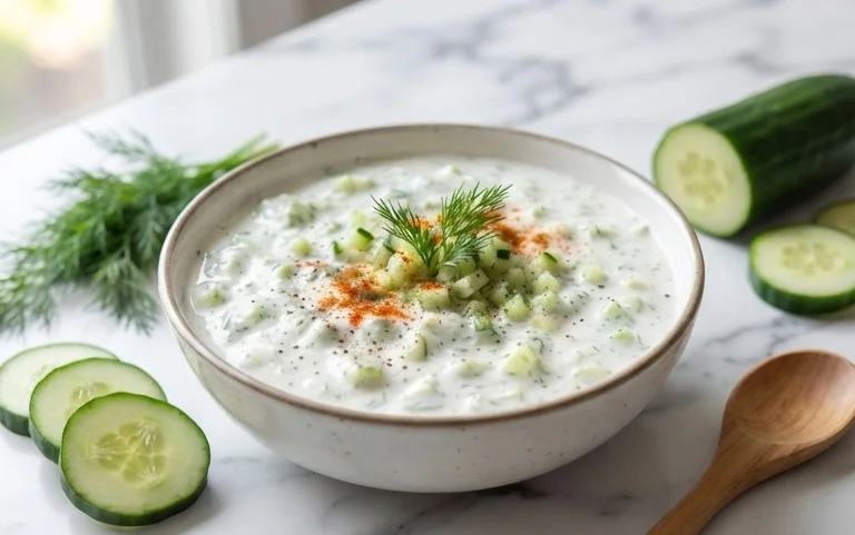 Cucumber Dip with Sour Cream and Dill