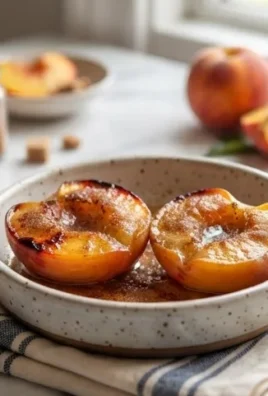 Cinnamon Sugar Baked Peaches
