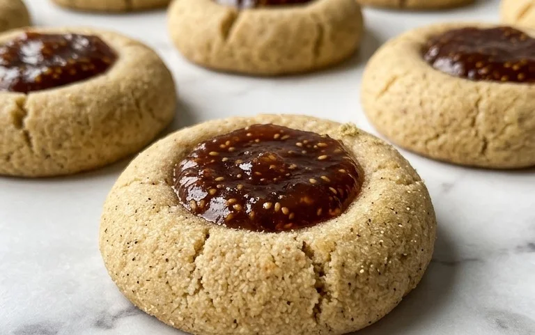 Cardamom Fig Thumbprint Cookies