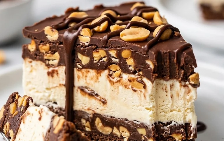 Buster Bar Ice Cream Cake