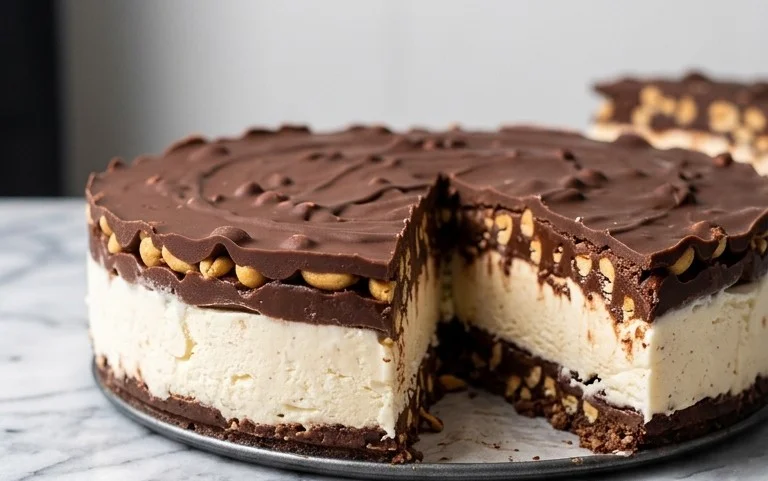 Buster Bar Ice Cream Cake
