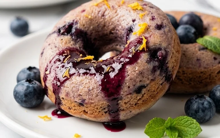 Blueberry Cake Donuts