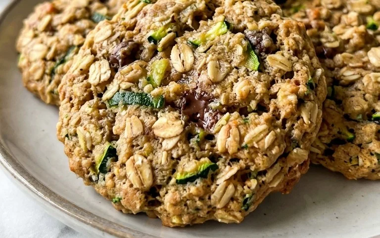 Healthy Zucchini Oatmeal Cookies