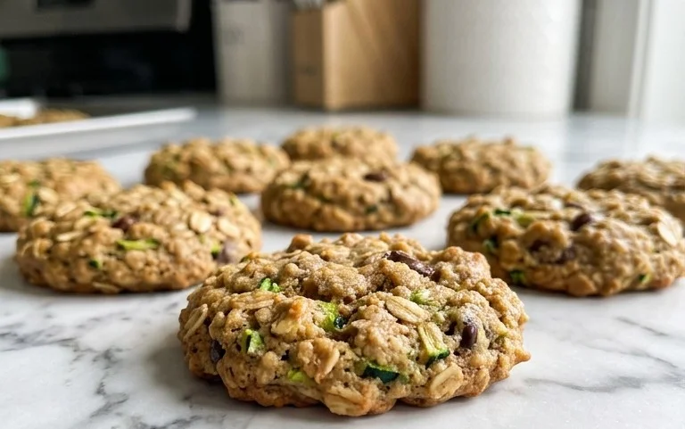 Healthy Zucchini Oatmeal Cookies