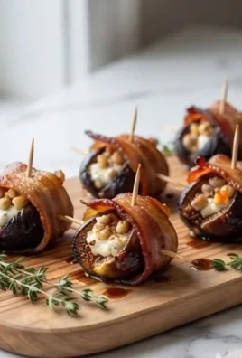 Beef Bacon Wrapped Stuffed Figs
