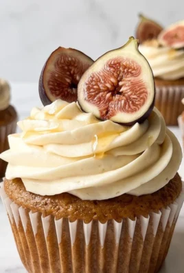 Fig Cupcakes with Honey Cream Cheese Frosting
