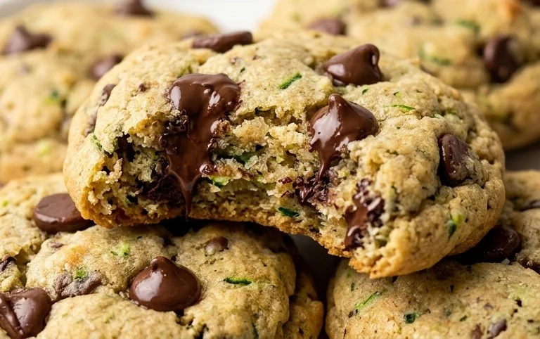 Soft Zucchini Cookies with Chocolate Chips