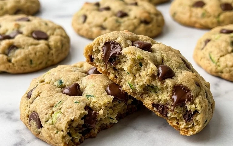 Soft Zucchini Cookies with Chocolate Chips