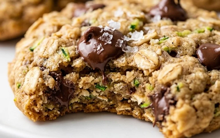 Homemade Zucchini-Oat Chocolate Chip Cookies