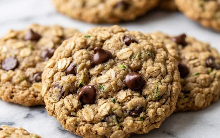 Homemade Zucchini-Oat Chocolate Chip Cookies