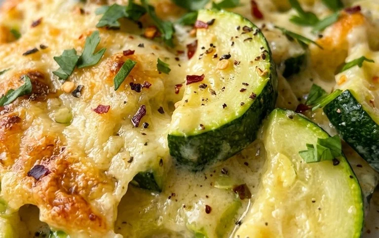 Creamy Parmesan Zucchini