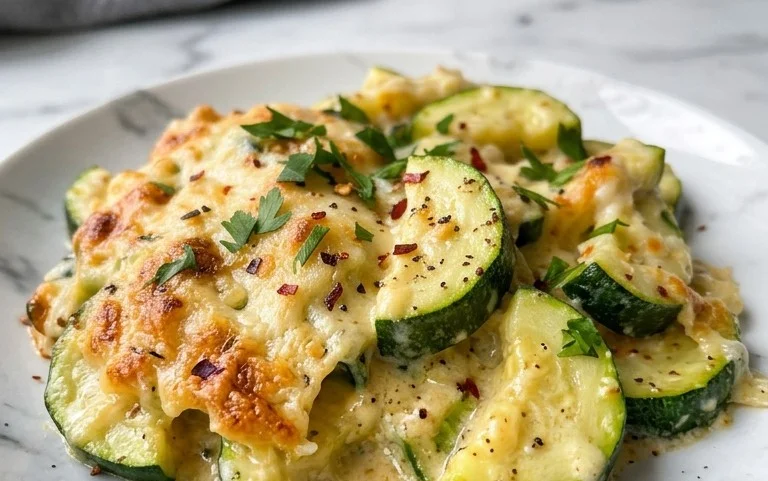 Creamy Parmesan Zucchini