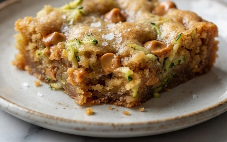 Chewy Butterscotch Zucchini Blondies