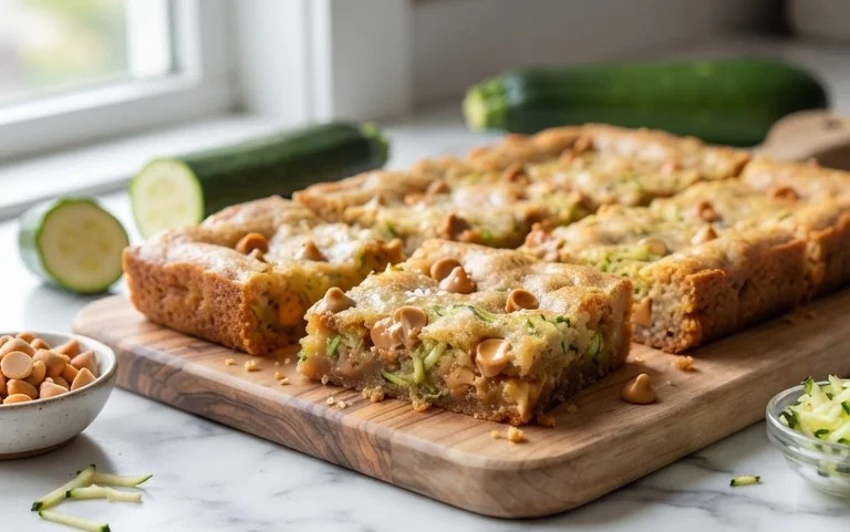 Chewy Butterscotch Zucchini Blondies