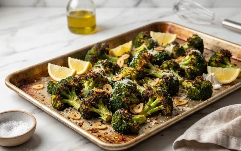 Oven Roasted Broccoli (Baked Broccoli)