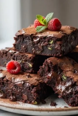 Fudgy Dark Chocolate Zucchini Brownies Recipe