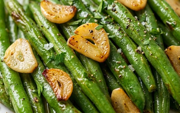 Sautéed Green Beans Recipe with Garlic