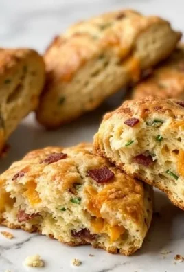Beef Bacon Cheddar and Chive Scones
