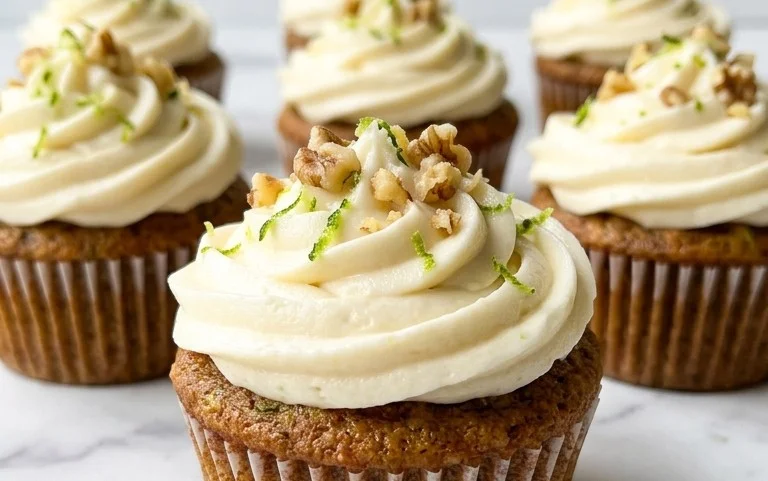 Zucchini Cupcakes with Cream Cheese Frosting