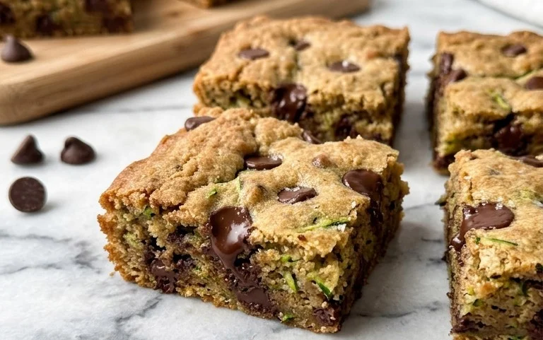 Chocolate Chip Zucchini Cookie Bars