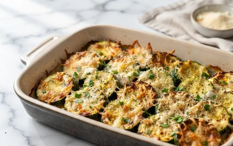 Oven Roasted Parmesan Zucchini