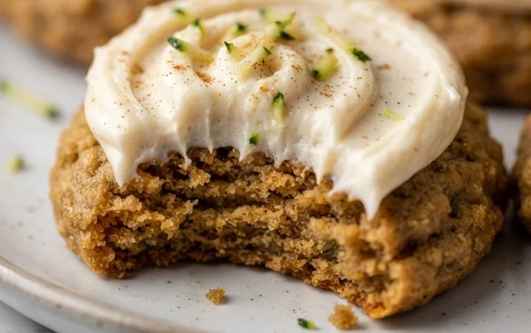Zucchini Cookies with Cream Cheese Frosting