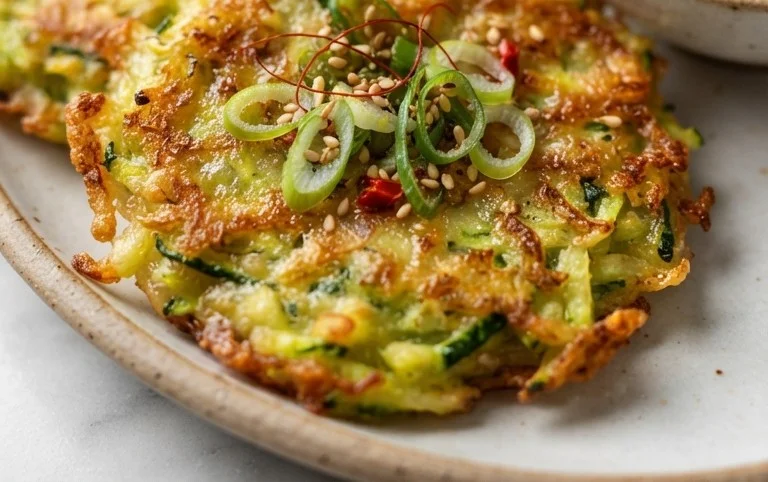 Quick & Easy Korean Zucchini Fritters (Hobak Jeon)