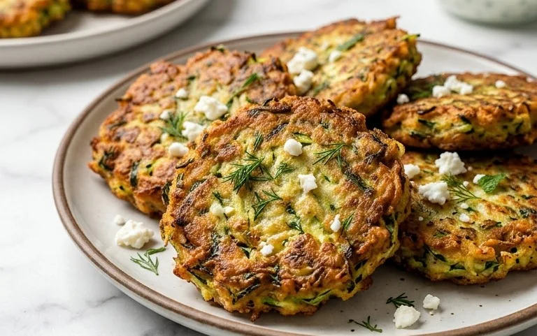 Kolokithokeftedes (Greek Zucchini Fritters)